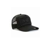Christian Rose para hombre | Cr002 Londres, Inglaterra Icónica gorra de béisbol de malla Trucker Negro