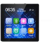 Amplificador de pared Bluetooth Pantalla HD inteligente estéreo Soporte de cine en casa USB TF Fm Negro