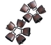 10PCS Vaca, Caballo, Oveja, Pastoreo, Campanas de cobre, ganado animal de granja, Cobre, Campana de bronce ruidosa, latón pequeño Como se muestra