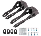 2 piezas de pastillas de freno de patines de ruedas universales Accesorios de cuchilla de freno de patillas de ruedas en línea para adultos negro