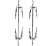 2pcs Acero inoxidable Air Fryer Tenedores Roast Chicken Forks Barbacoa Cocina Grill Forks