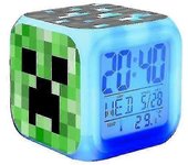 Minecraft Colorido Cambio de Color Cuarteto Despertador Led Luz Nocturna Regalo de Cumpleaños Regalo de Navidad #1 - Ssxjv