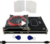 Actualizado 512k Proxmark3 Easy V3.0 RDV4 ID de memoria M1 IC Lector de tarjetas RFID incorporado Decodificador de antena integrado Decodificador 1...