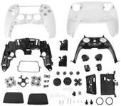 Pieza de reparación para la carcasa del controlador para la parte frontal del gamepad con juego de botones blanco