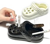 Divertidos adornos de cenicero Crocs-Crocs cenicero de cerámica Divertidos adornos de ceniza antimosca, 100% nuevo en stock Blanco