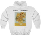 Sudadera con capucha Vincent Van Gogh - Sunflowers Backprint CrewneckSudadera con capucha ROCKINSTONE M
