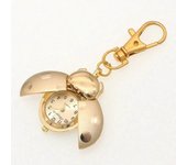 Mariquita Relojes Escarabajo Reloj mujeres hombres niños estudiantes reloj de bolsillo reloj de cuarzo llaveros reloj de bolsillo de Oro
