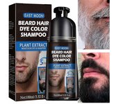 1-3 piezas de tinte para barba para hombres negro en 5 minutos y tinte negro de larga duración para la cobertura de canas, color de barba negro nat...