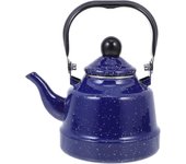 Hervidor de té esmaltado con mango Hervidor de té de estufa Tetera esmaltada para cocina doméstica, 1.7l Zekai