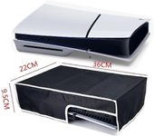 Unbrand Cubierta antipolvo para PS5 Slim, cubierta protectora a prueba de salpicaduras antiarañazos compatible con PS5 Slim Console Disc Edition y ...