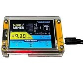 NerdMiner V2 Pantalla de 2.8 pulgadas BTC Solo Lotería Nerd Miner Cripto Máquina de Minería de Bitcoin Como se muestra