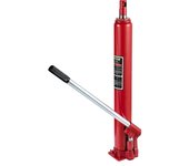 Succebuy Gato de ariete largo hidráulico, capacidad de 4 toneladas/8818 libras, con bomba de un solo pistón y base plana, recogedor de cerezas manu...