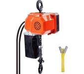 Vevor Polipasto eléctrico de cadena, carga de 330 libras, altura de elevación de 10 pies, velocidad de 7.5 pies/min, 230 V, con cadena G80, control...