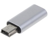 Adaptador USB C a Mini USB 2.0 Convertidor Tipo C Hembra a Mini USB 2.0 Macho