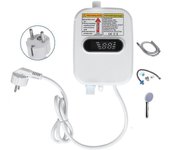 3500w calentador de agua caliente instantáneo eléctrico ingrato 220v grifo de baño calefacción 3 segundos instan Blanco