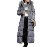 Chaqueta de invierno para mujeres Chaqueta acolchada de algodón Abrigo Maxi Abrigos largos acolchados para mujeres Chaqueta de abrigo de guisante p...