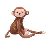 Mujeres Lovely Monkey Plush Backpack Shoulder Bag Cartoon Children Stuffed Animal Crossing Bag Messenger Bags Birthday Gift
