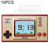 10 PCS 0.26mm 9H 2.5D Película de vidrio templado para Nintendo Game Watch
