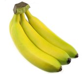 Racimo de fruta de plátano artificial, 19cm Fruta falsa realista