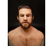 Máscara de cubierta facial de látex realista para cosplay y accesorios de fiesta de Halloween Hair