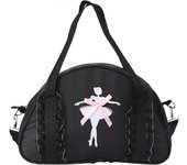 Bolso de baile Ballet Princess para niñas Bolso de hombro de baile deportivo para niños (negro)