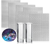 8100 Piezas Espejos Autoadhesivos Mosaicos 5 X 5 Mm Y 10 X 10 Mm compatibles con DIY Disco Ball Craft Disco Plata