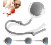 Bola rodante interactiva eléctrica para perros, juguete inteligente automático de bolas rodantes para perro / gato Gris