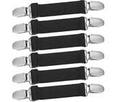 6 piezas ajustables cadera hugger cinturón elástico pantalón cintura tightener pantalón cinturón elástico clip mujeres hombres espalda cinch