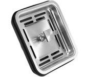 Fregadero cuadrado de acero inoxidable Colador Tapón Fregadero de cocina Desagüe Malla Tapón Cesta Colador de residuos Plu-gj