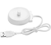 Base de carga de cargador de viaje USB 3757 Base de carga de cepillo de dientes eléctrico para P2000P4000P6000P7000D10D12D16D Blanco
