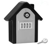 Augro Caja de llaves montada en la pared con código digital y llaves de emergencia, caja fuerte grande para llaves tamaño XL Caja fuerte para llave...