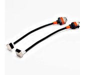 Cable de arnés de cables de alto voltaje de luz de xenón HID para automóvil de 2 piezas para D1S D1C D1R Bombilla de balasto de xenón D1 D3 HID Ada...
