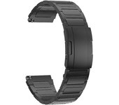 Pulsera de aleación de titanio de 22 mm para Huawei Watch 4 / watch 4 Pro Turtleoise Buckle Watch Strap Bracelet Negro