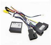 Adaptador de arnés Android para coche Decodificador de bus CAN Enchufe de 16 pines a 24 pines Ford ACM Cable conector de la unidad principal para F...