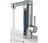 Grifo eléctrico calentador de agua caliente grifo Plata