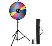 Succebuy Rueda de premios de color de mesa de 24 "14 tragamonedas De borrado en seco Mostrar fortuna Juego de spinning