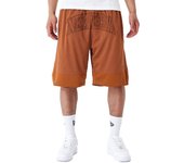 Pantalones cortos de baloncesto New Era Overized Mesh marrón tierra XL