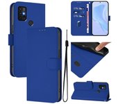 Estuche de cordón PU para Motorola Moto G30 / G10 / G20 Azul oscuro