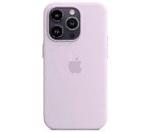 Iphone 14 Pro Funda de silicona Apple Lilac Happy H