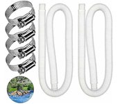 Manguera de repuesto de 2 piezas para piscina elevada Manguera de piscina para piscinas para piscina elevada Manguera de repuesto de la bomba de fi...