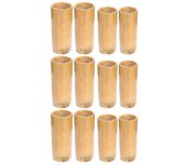 12 piezas de taras de bambú Tazas de ventosas reutilizables Frascos de ventosas de masaje Herramientas de ventosas de salón Como se muestra 10.00X5...