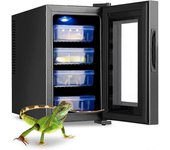 mickcara Incubadora de laboratorio digital Reptile Egg 23l Control de temperatura de 10−40 °C para la eclosión de reptiles con puerta de vidrio res...