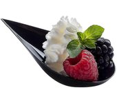 100 platos de mini aperitivos en forma de lágrima - mini platos de postre cucharas de degustación mini cucharas de plástico tazones de cuchara de p...