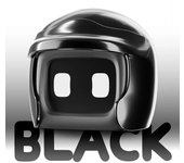 Luolin NUEVO Robot interactivo del coche, juguetes del coche del casco, juguetes del robot montados en el coche Decoraciones del coche Negro
