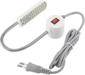 Yijin 30 Led Máquina de coser Luz de trabajo Lámpara de cuello de cisne con base magnética para el hogar o máquina de coser (220v)