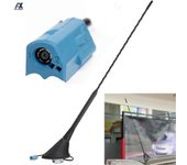 Antena de montaje en techo del coche Base aérea debe am FM con enchufe azul para Opel Vauxhall Astra G H Corsa C D E Zafira B Omega C Vectra C