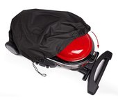 Para Weber Q2000 Series Q200 Series Cubierta impermeable portátil Cubierta de protección de parrilla de barbacoa 210D 90 * 55 *