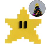 Retro Super Mario Pixel Star Christmas Tree Topper Star Forma Decorativa De Estrella 3D Para Árbol De Navidad Pixel Star Decoración De Árbol De Nav...