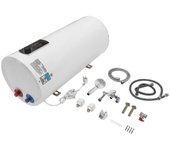 Calentador de agua instantáneo eléctrico de 2KW con revestimiento de cabezal de ducha 60L Blanco 81x34cm