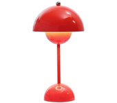 Lámpara de mesa de capullo de flor danés nórdico, sala de bodas, dormitorio, decoración de escritorio, lámpara, lámpara de noche (recargable) FAN26...
